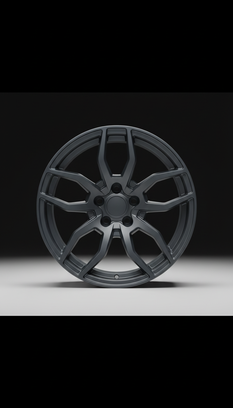 Wheel Powder Coating Deep Black